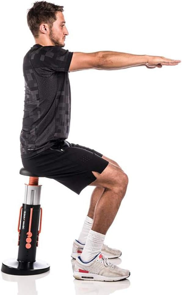 Adjustable Squat Trainer Machine Glutes Legs Core Home Gym