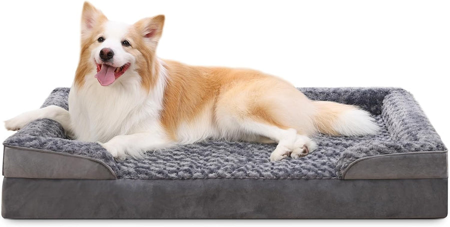 Large Orthopedic Memory Foam Dog Bed Washable 91x68cm
