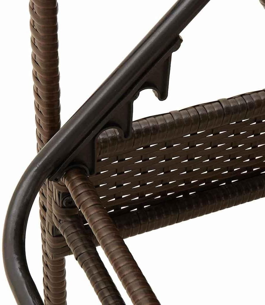 Adjustable Outdoor Sun Lounger with Cushion Weather-Resistant PE Rattan Patio