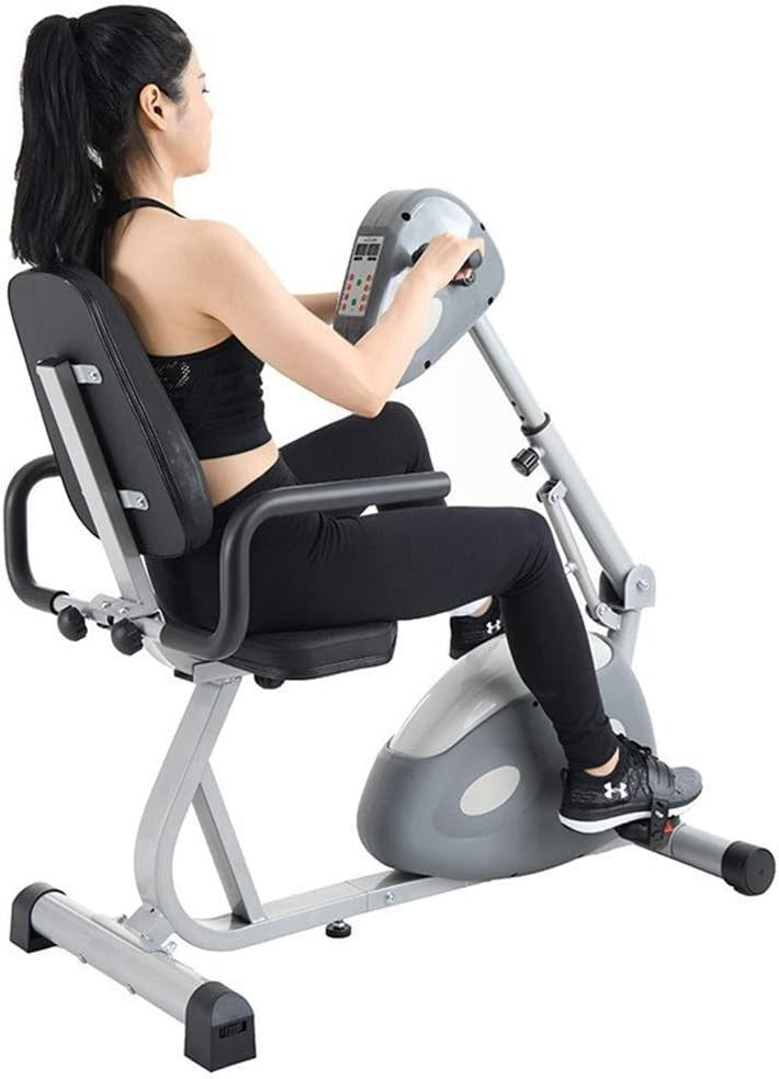 Recumbent Rehab Exercise Bike Electric Passive Assist Arm Leg PT Senior Home