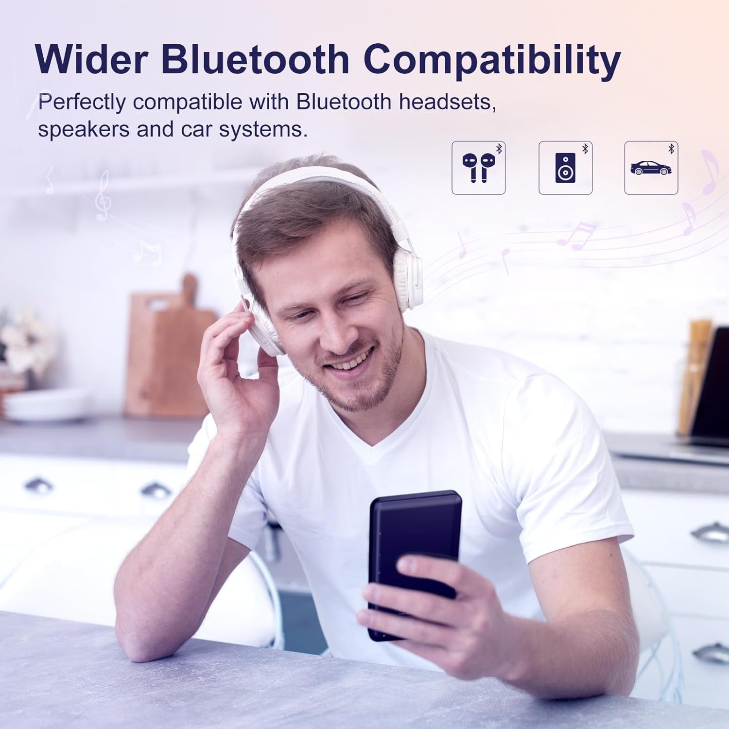 80GB MP3 MP4 Player Purple Android WiFi Bluetooth 4"
