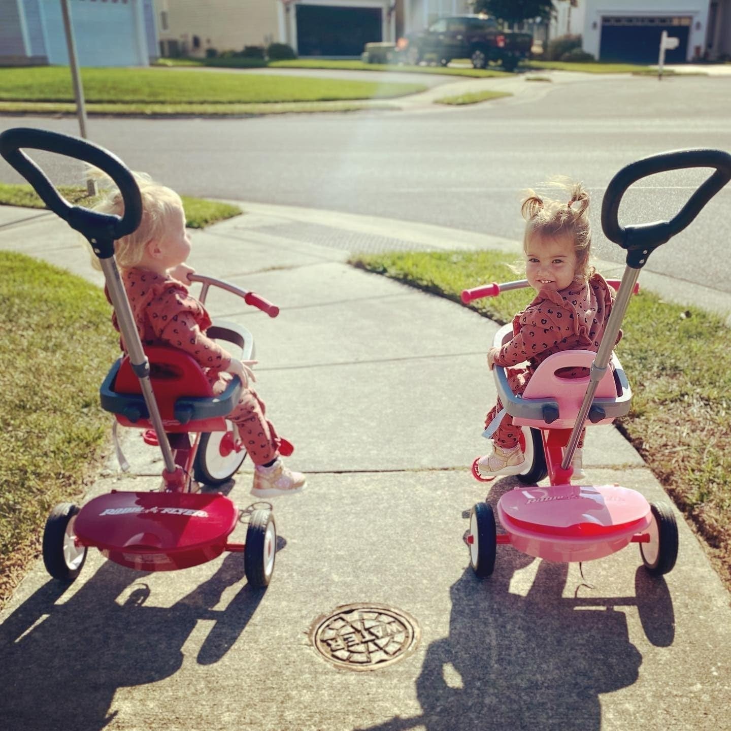3 in 1 Toddler Tricycle Pink Kids Trike Adjustable Seat Storage 1.5-5Y