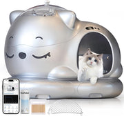 XXL Automatic Cat Litter Box 80L APP Control Smart Multi Cat Toilet