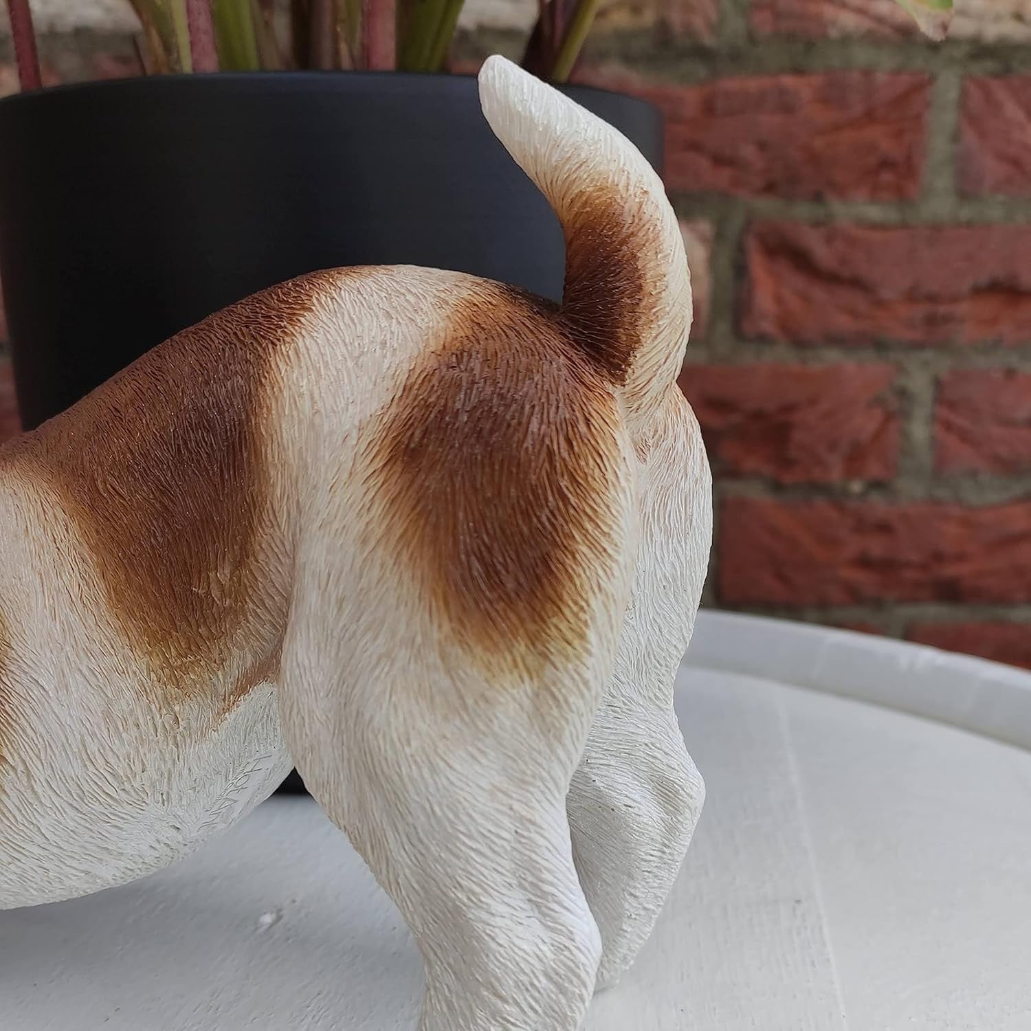 Realistic Jack Russell Dog Garden Ornament – Frost-Resistant Outdoor Statue