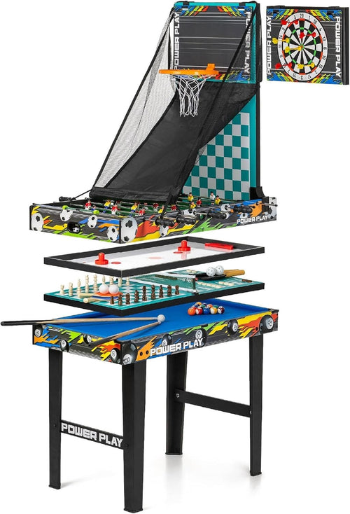 10 in 1 Multi Game Table Indoor Pool Foosball Hockey Tennis Set