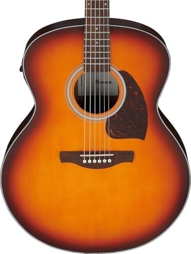 Jumbo Acoustic Guitar Sunburst Spruce Top Vintage Finish