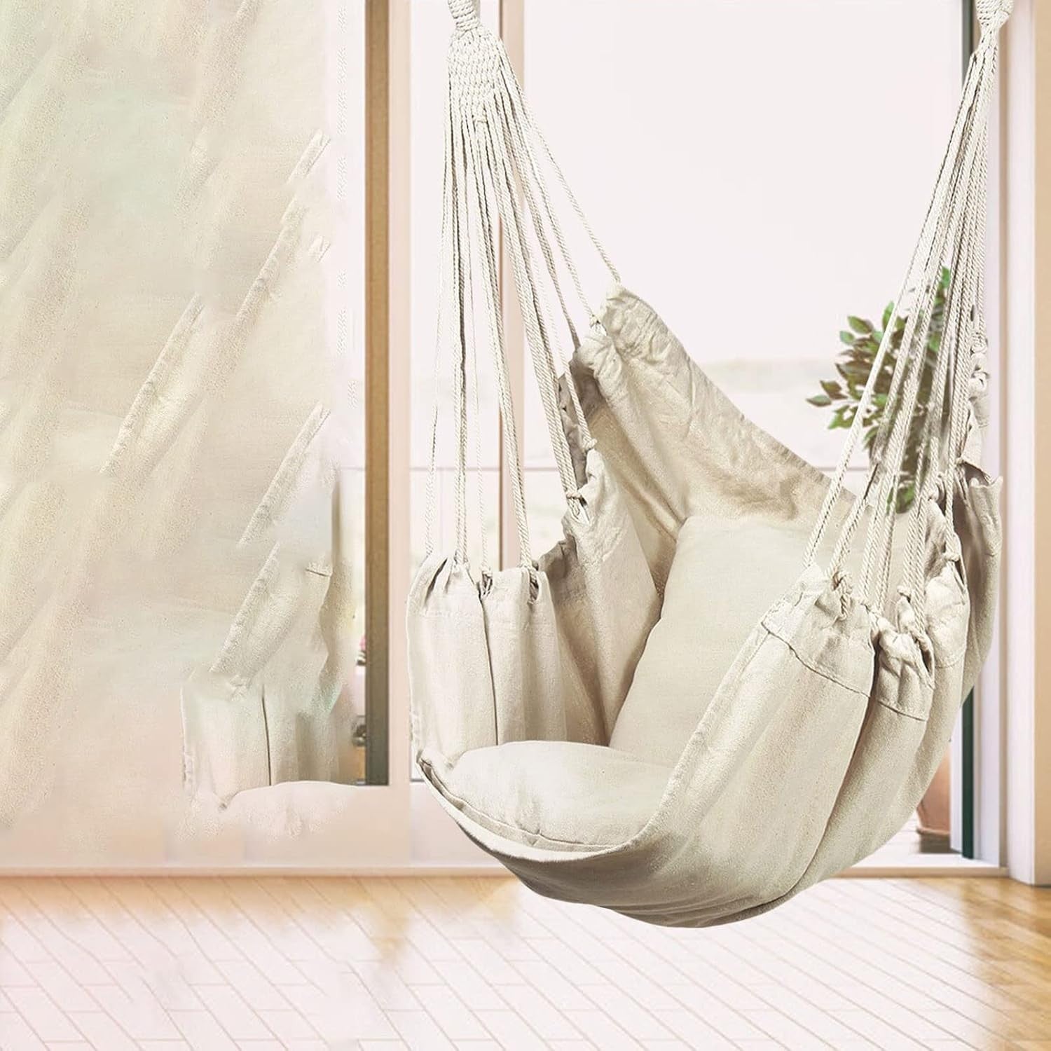 Hammock Swing Chair Indoor Outdoor Hanging Seat Garden Balcony Relax