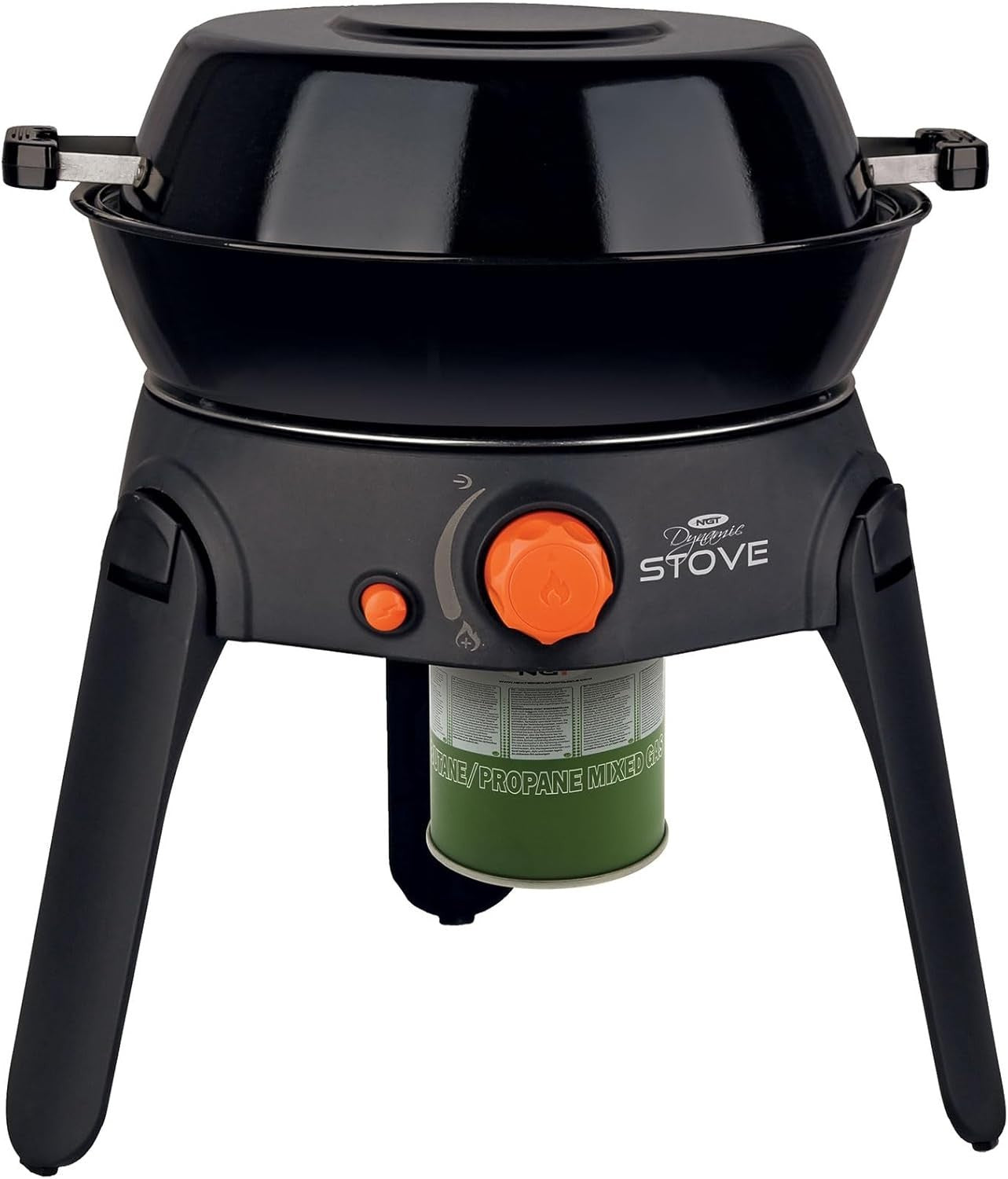 Portable Gas Camping Stove BBQ Grill Set 2.2kW Folding Legs Pot Pan Outdoor