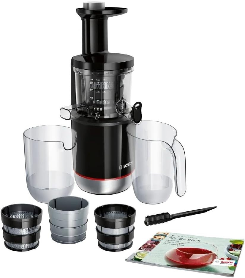 Slow Juicer Cold Press 55RPM Compact Easy Clean 3 Filters Included