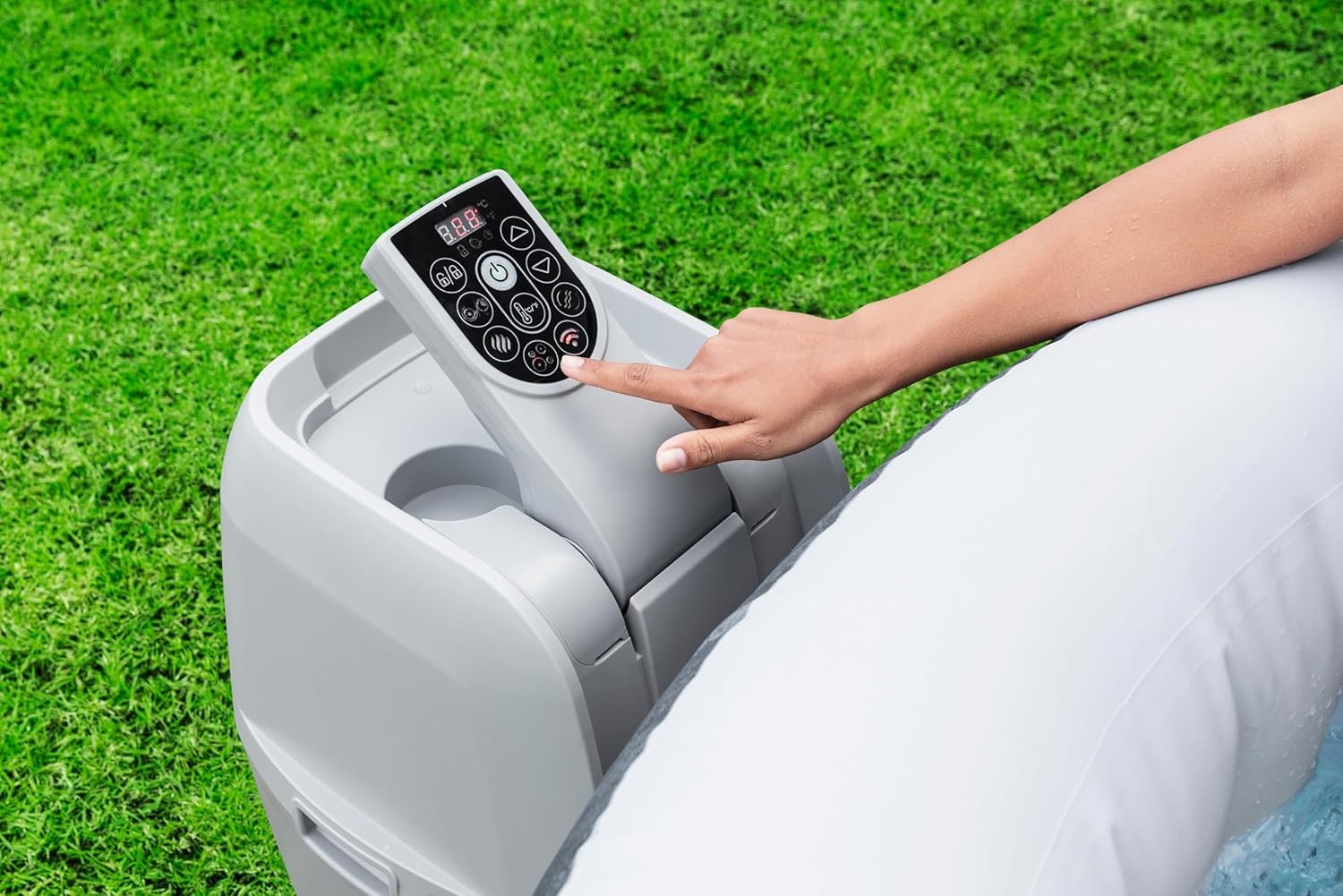 Inflatable Hot Tub Spa 120 Air Jet Massage App Control 2–4 Person