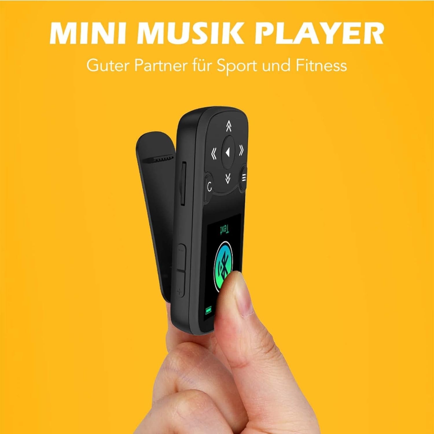 32GB MP3 Player Bluetooth 5.3 Clip HiFi FM Pedometer 128GB