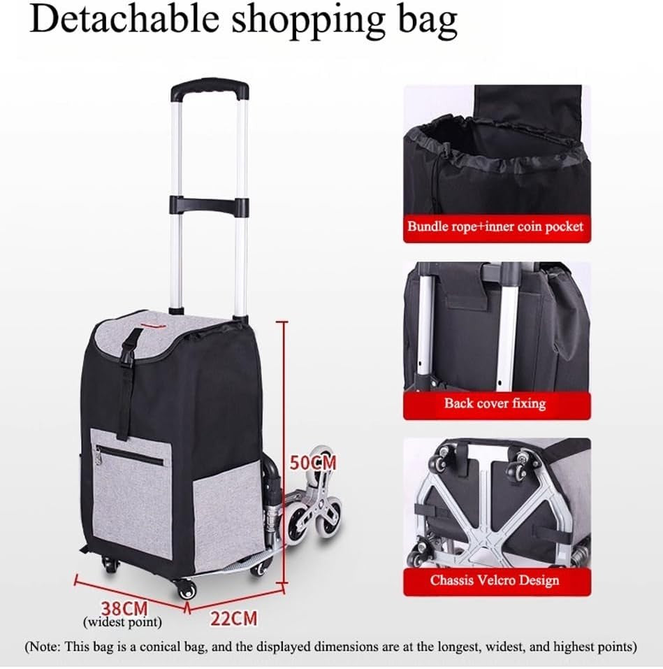 Heavy Duty Stair Climbing Hand Truck 330lb Folding Cart 10 Wheels