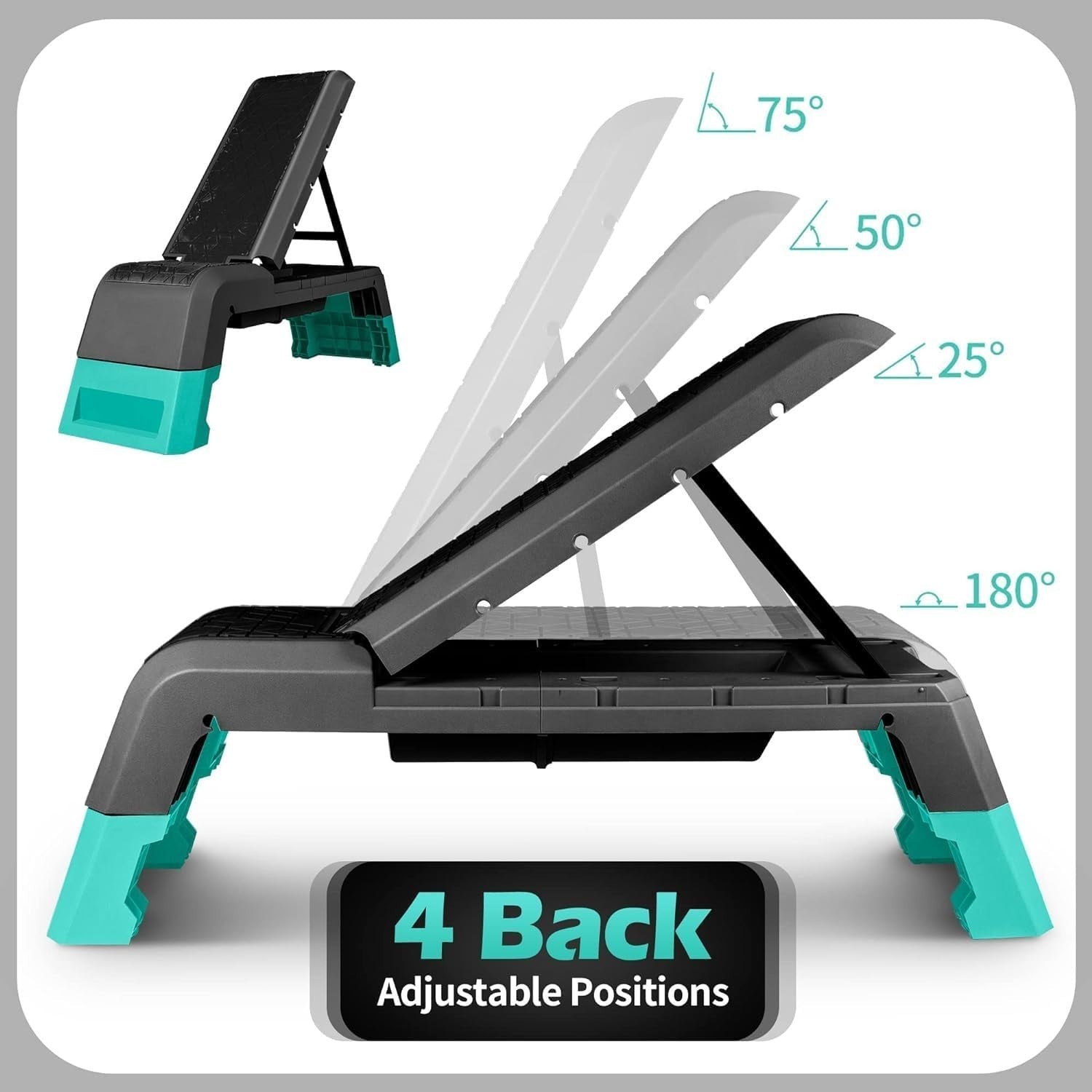Adjustable Aerobic Deck Workout Platform Foldable Home Gym Trainer