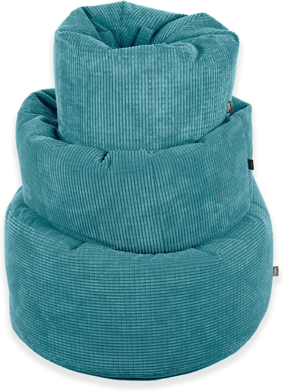 Giant Teal Bean Bag Chair for Adults & Kids – Soft Corduroy Lounge Seat