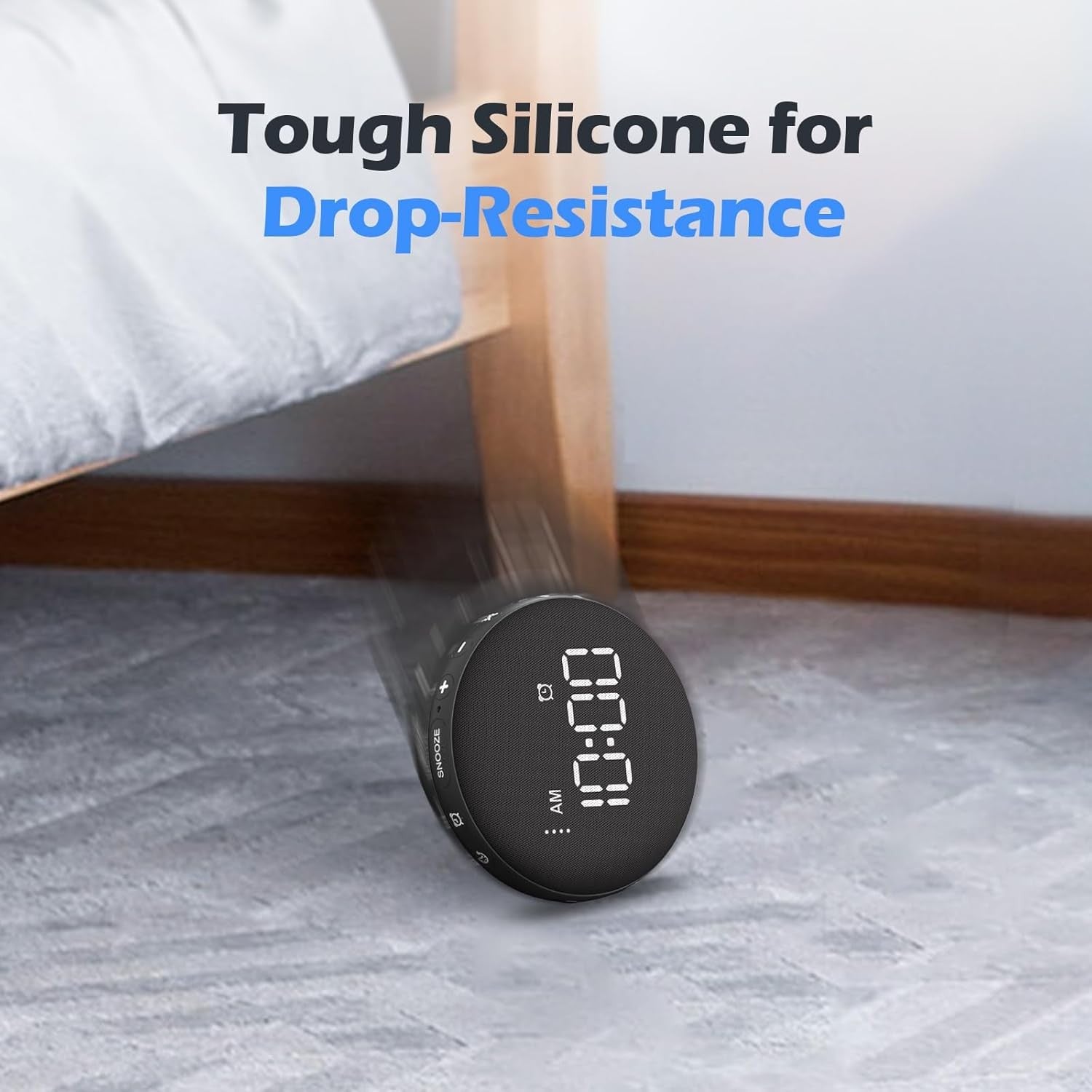 Vibrating Alarm Clock Bed Shaker Loud Digital LED for Heavy Sleepers