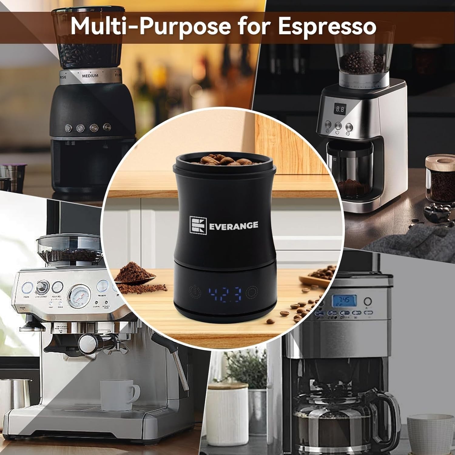 Digital Coffee Scale with Timer Rechargeable Barista Precision Scale