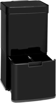 72L Touchless Kitchen Bin | Automatic Sensor Trash Can Black Stainless
