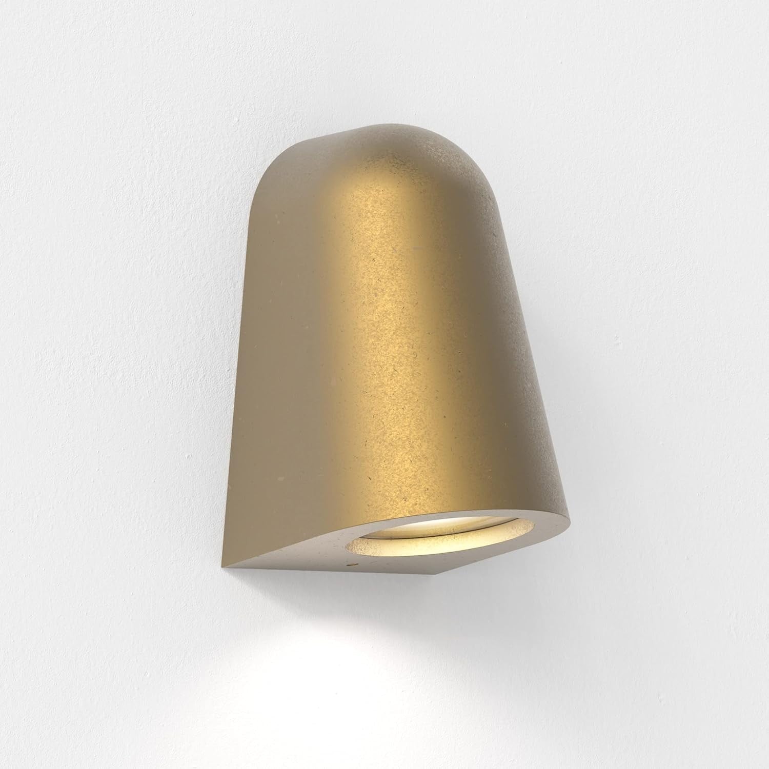 Outdoor Antique Brass Wall Light 6W Dimmable Aluminium, Stylish Pathway Lamp