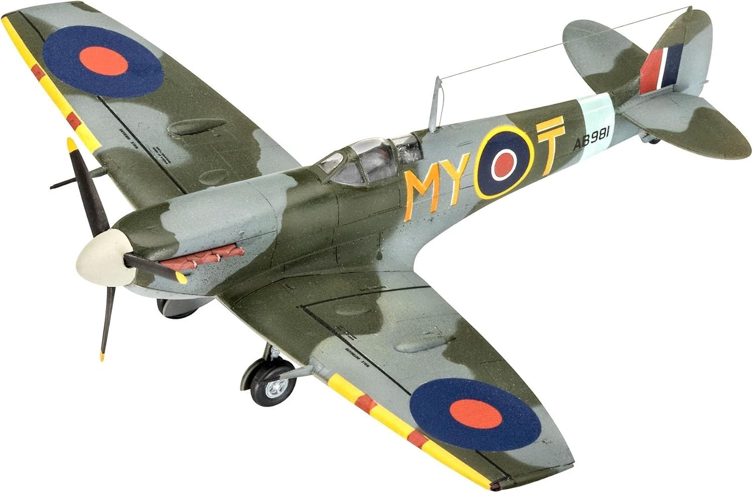 1:72 Scale Bf109G-10 & Spitfire Military Aircraft Model Kit Unpainted