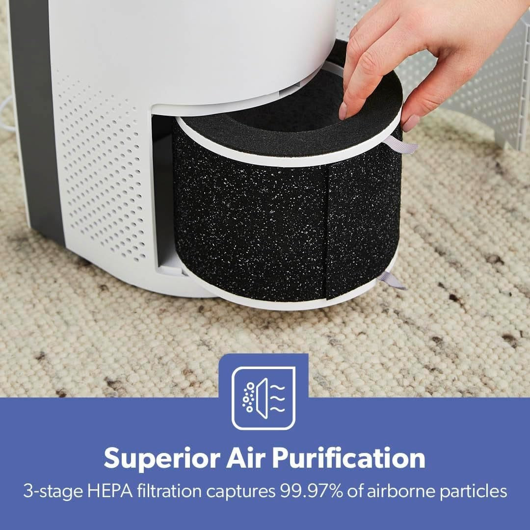 2 in 1 Air Purifier Humidifier HEPA Filter WiFi Remote Bedroom Home