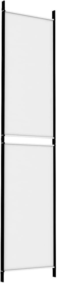3 Panel White Folding Room Divider 150x220cm Privacy Screen for Bedroom