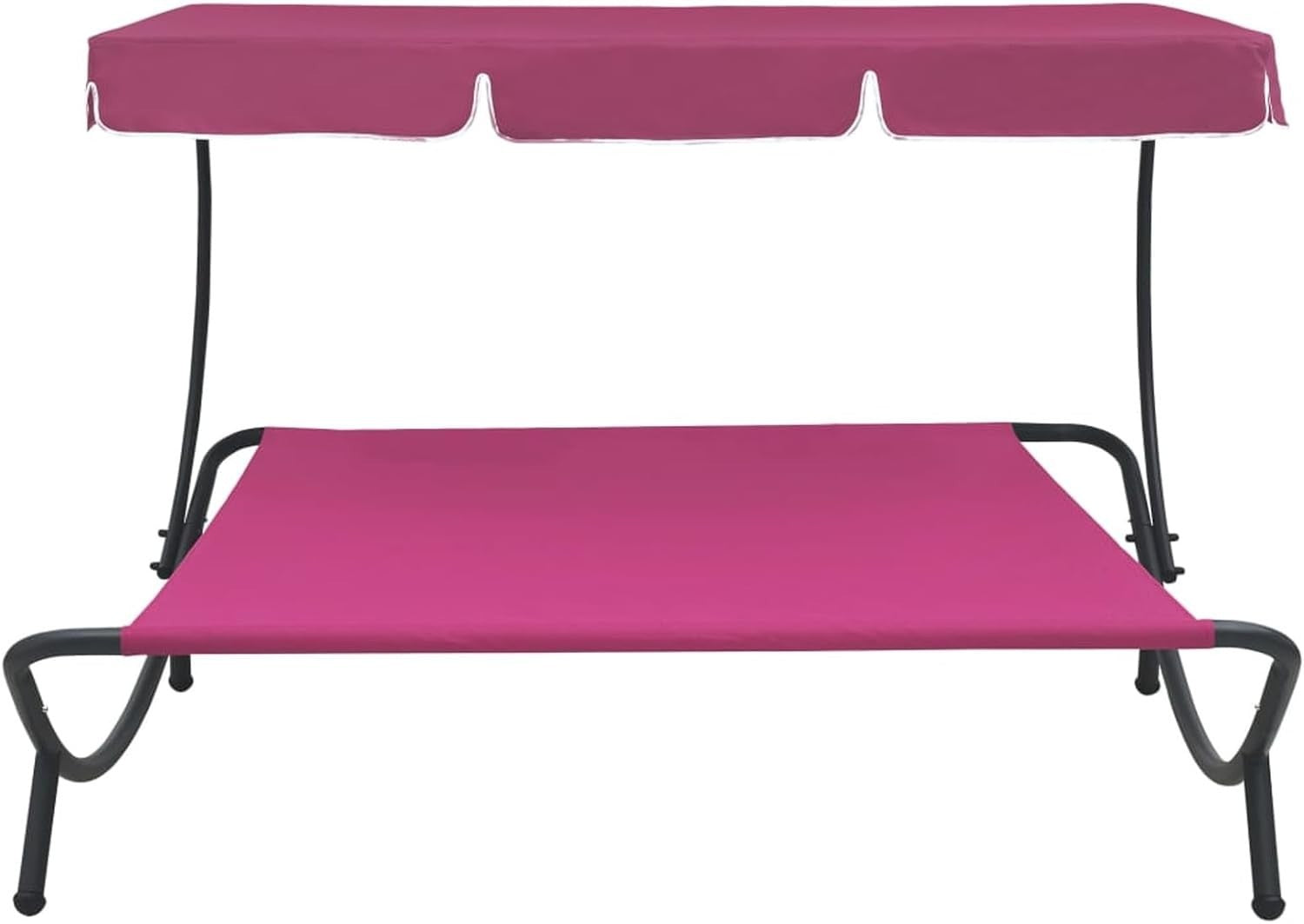 Waterproof Outdoor Double Lounge Bed with Canopy for Garden & Patio