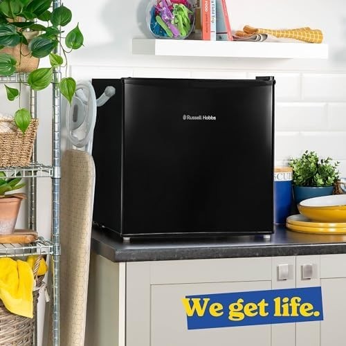 31L Mini Freezer Table Top Compact Adjustable Shelf Black Quiet