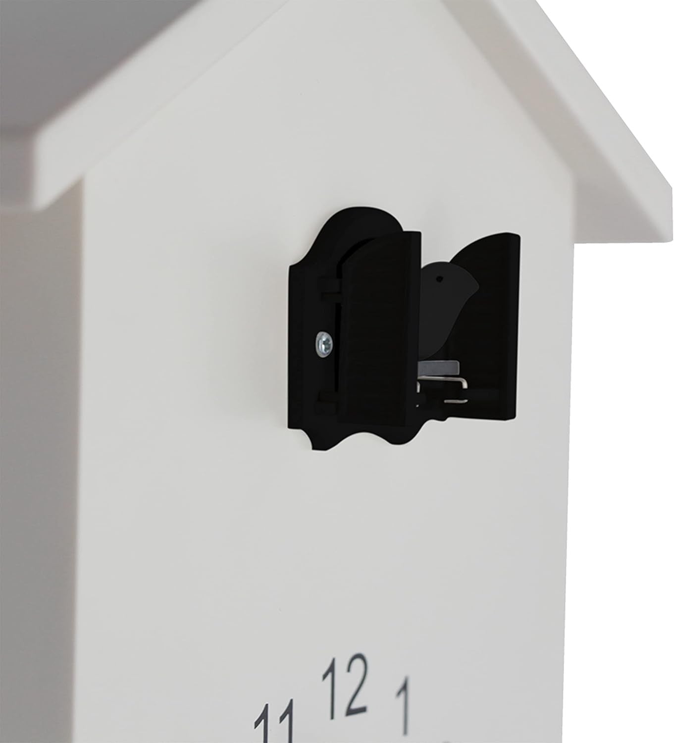 Minimalist Cuckoo Wall Clock Battery Operated Pendulum 25cm