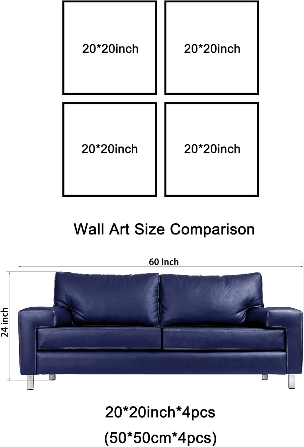 Large Seascape Canvas Wall Art 4 Panel Beach Ocean Prints
