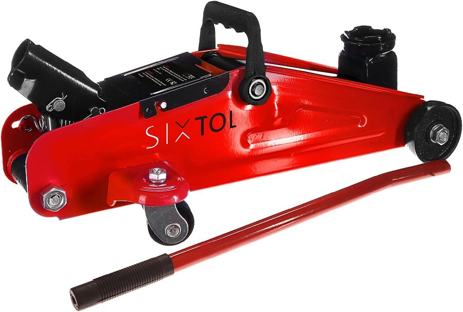 2 Ton Low Profile Hydraulic Trolley Jack 135–335mm Compact Mobile Car Lift Red