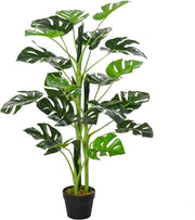 3.3FT Artificial Monstera Tree Potted Indoor Plant Tropical Green Home Decor