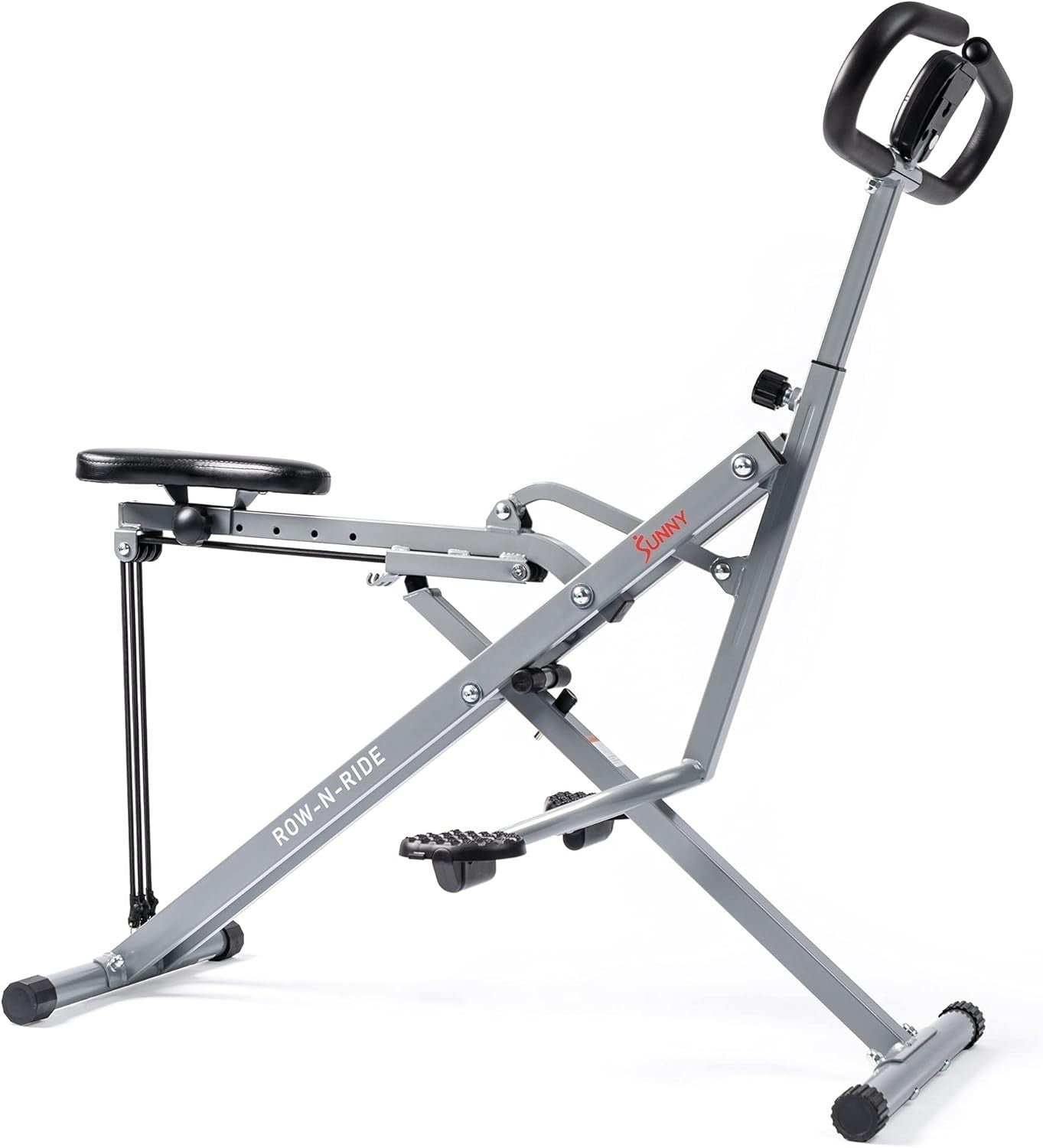 Row-N-Ride Squat Assist Trainer + Twister Stepper Combo LCD Full Body Set