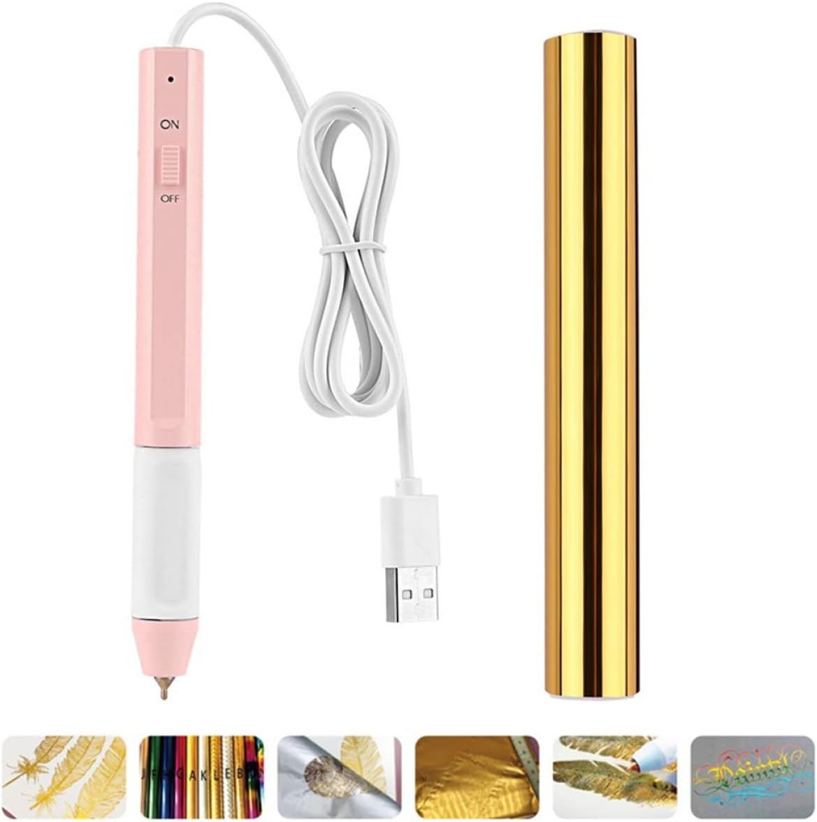 Heat Foil Pen Kit USB Hot Stamping Tool for Card Making Scrapbooking