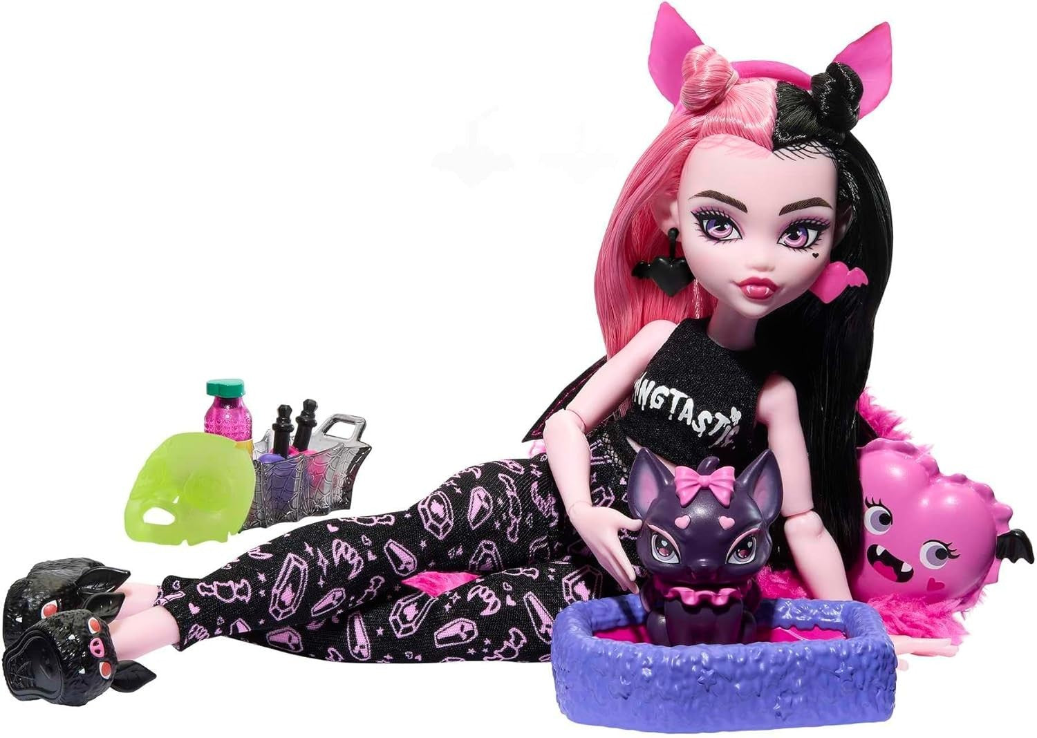 Sleepover Fashion Doll Pet Bat Pajamas Creepover Party Accessories