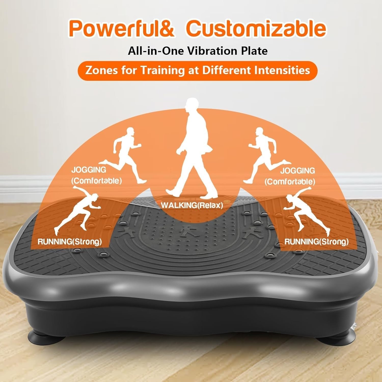 Vibration Plate Exercise Machine 120 Speeds 10 Modes 180W Body Shaper