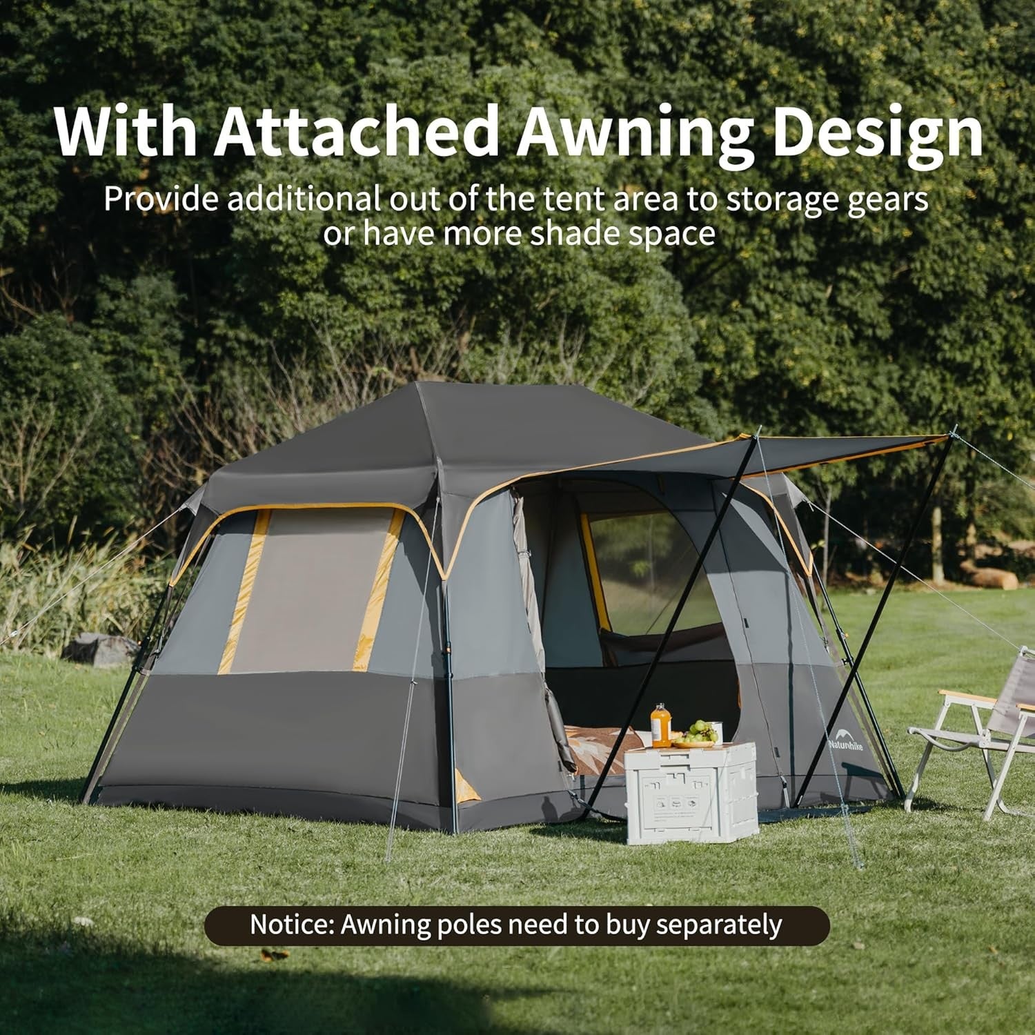 4 Person Instant Pop Up Camping Tent Waterproof Family Shelter