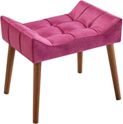 Pink Padded Dressing Table Stool Modern Vanity Makeup Chair Bedroom