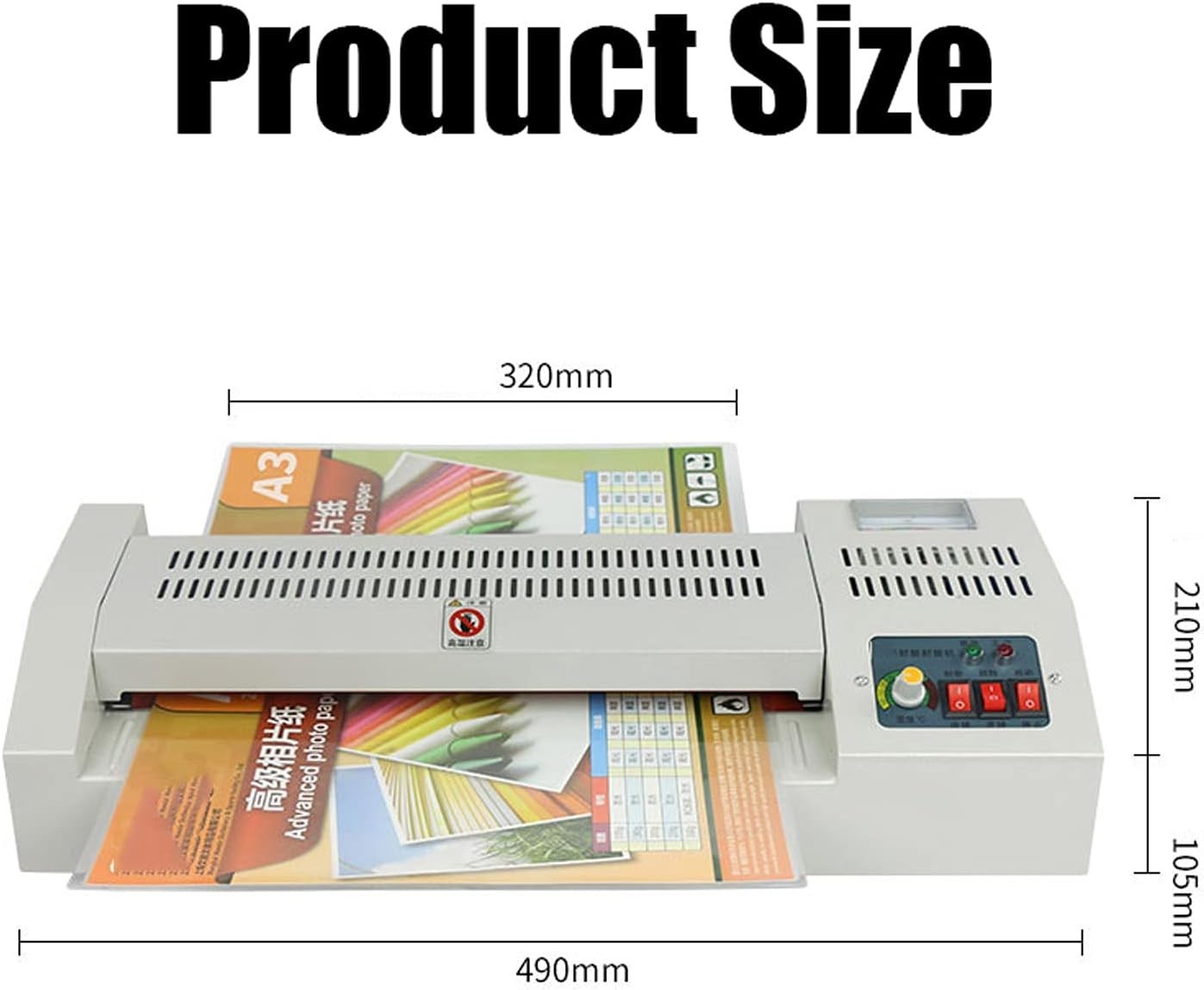 A3 Laminator Machine Hot Cold 4 Roller Fast Warm Up Photo Document