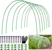 60pcs Garden Hoops for Raised Beds Fiberglass Plant Stakes Grow Tunnel Set