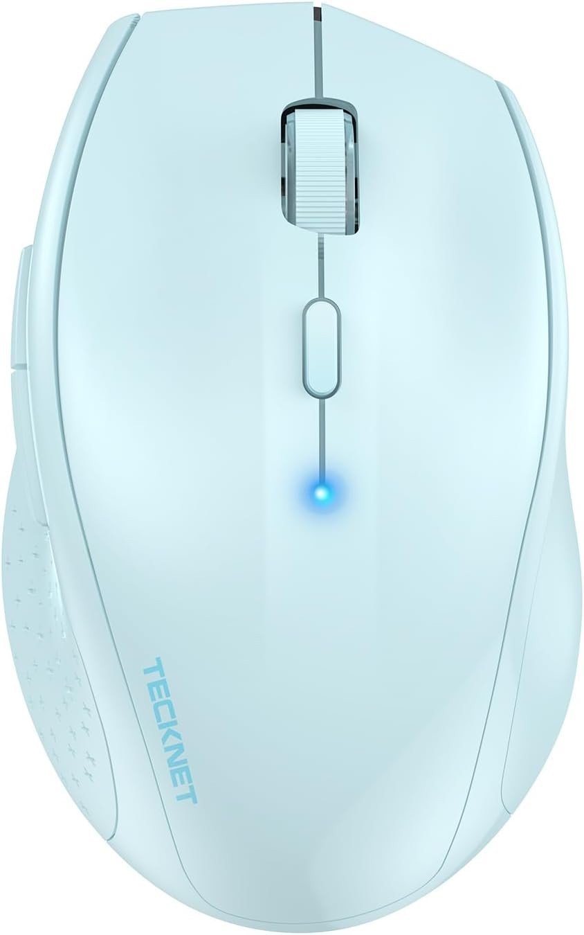 Quiet Bluetooth Mouse 4800 DPI Slim Ergonomic Cordless for Laptop Home Office