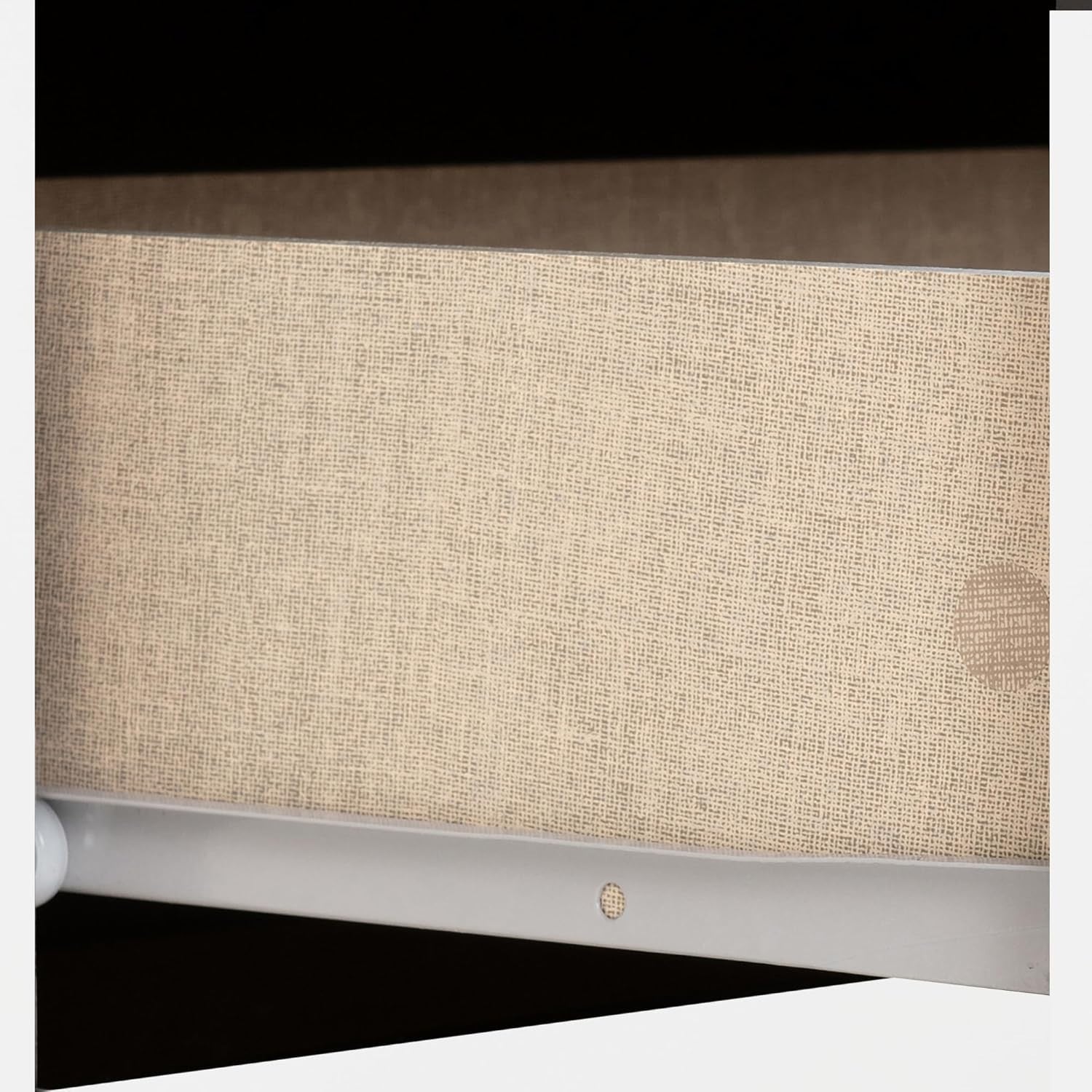 White Gloss 3+2 Chest of Drawers with Metal Handles for Bedroom Storage