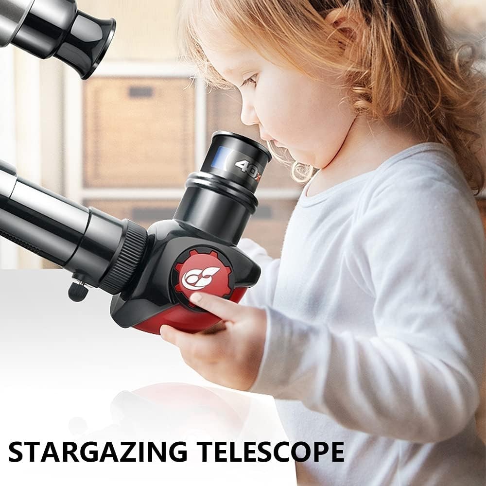 Kids 50mm Refractor Telescope with Tripod 20/30/40X HD Portable