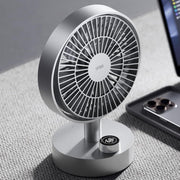 6.6-Inch Rechargeable Desk Fan – Quiet 10-Speed USB-C Air Circulator for Office