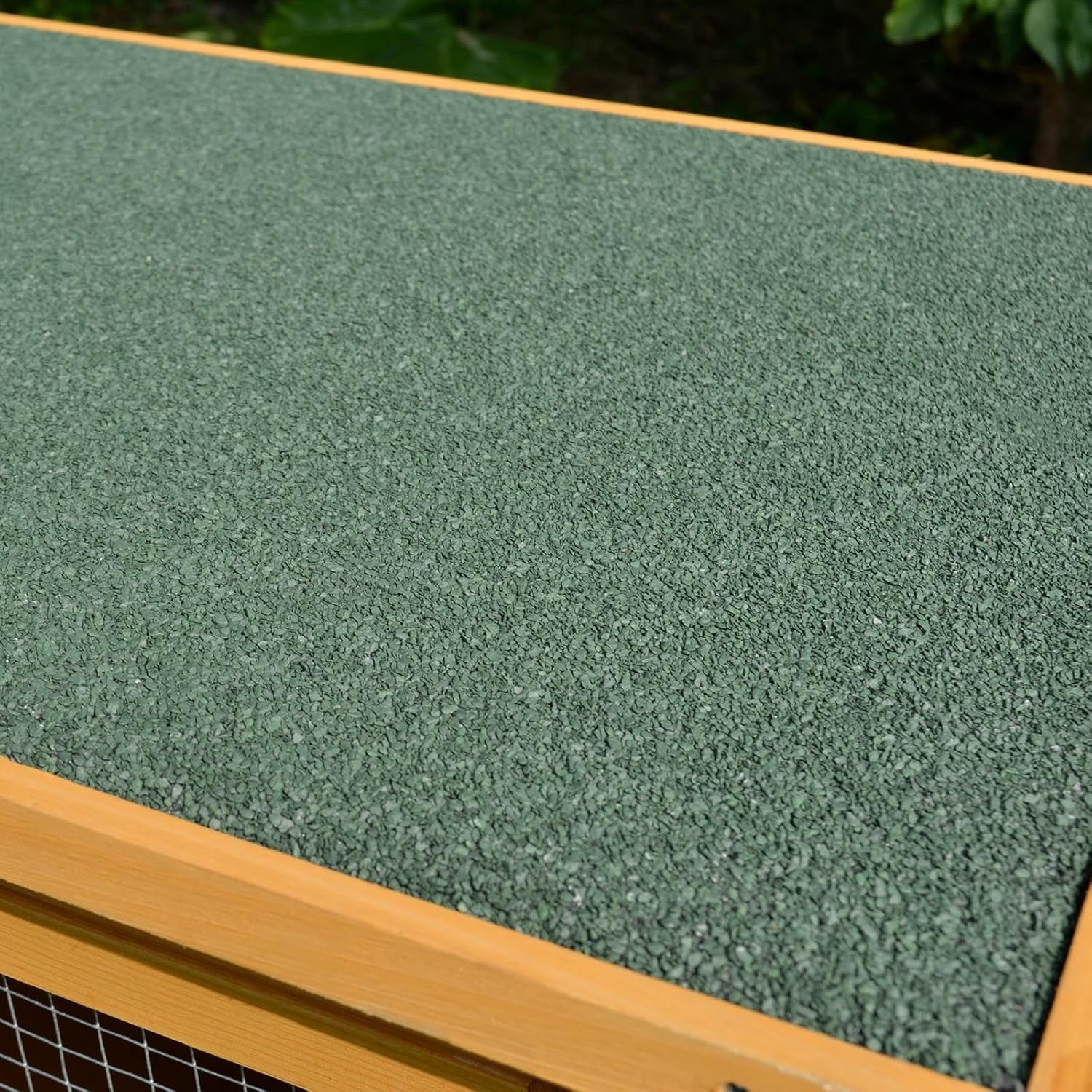 Outdoor Rabbit Hutch Wooden Bunny Cage Hinged Top Slide Out Tray