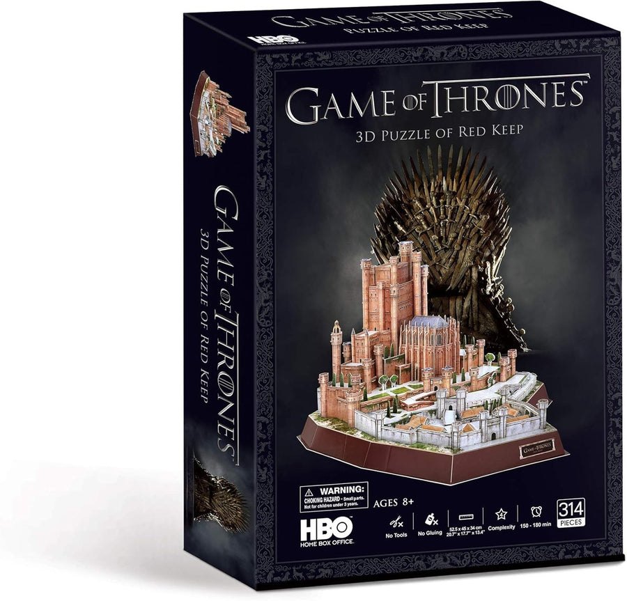 Game of Thrones Red Keep 3D Puzzle 314 Piece Model Kit No Glue
