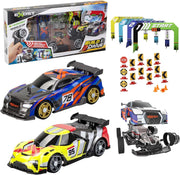 Build 2 Drive RC Car Duo Set for Kids 6+, 2.4GHz Cars w/ 20 Snap Parts