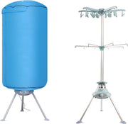 Heated Clothes Dryer 1000W 2 Tier Portable Drying Rack with Cover Timer