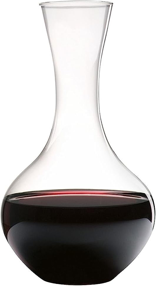 Crystal Wine Decanter 1.14L Elegant Aerator Carafe for Red & White Wine