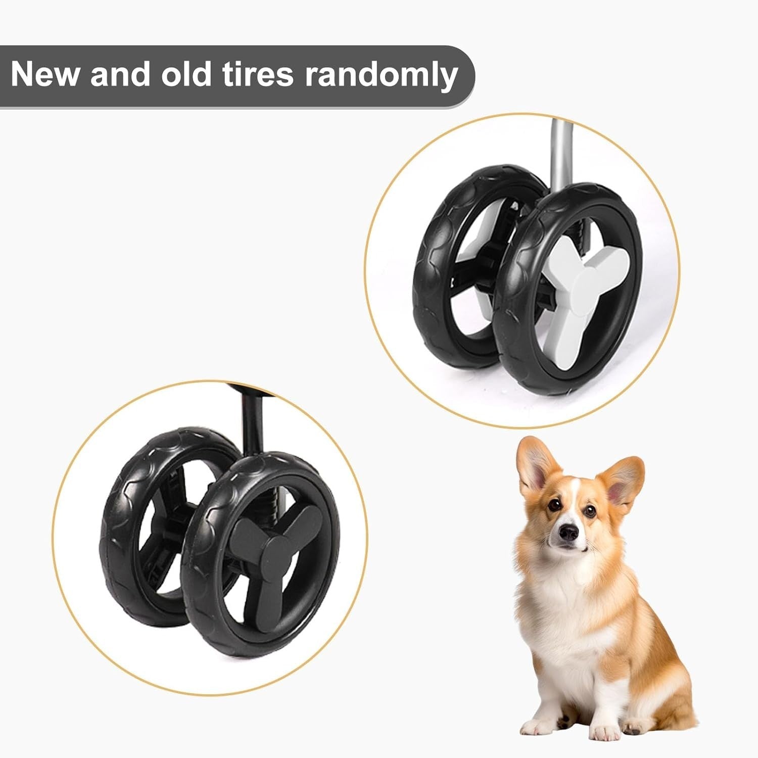 3in1 Pet Stroller Dog Pram Detachable Carrier Foldable 15kg