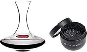 Luxury Wine Decanter Set 1230ml Crystal Glass with Professional Cleaner